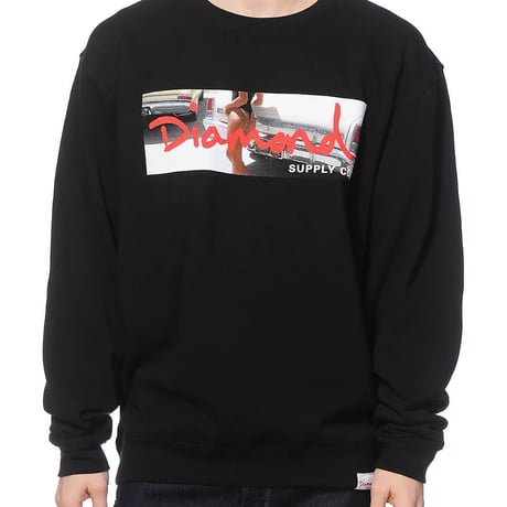Diamond Supply ダイヤモンドサプライ Cali Life クルーネック トレーナー カリフォルニアライフ  黒