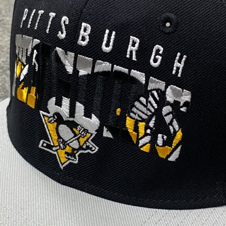 Adidas アディダス NHL ピッツバーグ ペンギンズ スナップバックキャップ アイスホッケー 黒/グレー