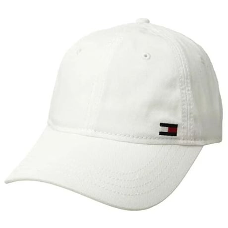 トミーヒルフィガー TOMMY HILFIGER ストラップバック キャップ 白 Sフラッグロゴ (4)