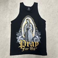LA発 Shaka Wear アンダーグラウンド グラフィックデザイン タンクトップ Our Lady 黒 (GTT8)