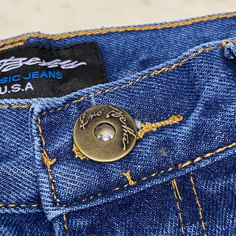 老舗LAブランド KnoBetta 999 ノーベター 太め バギースタイル カーゴデニム DARK BLUE (JNS26)