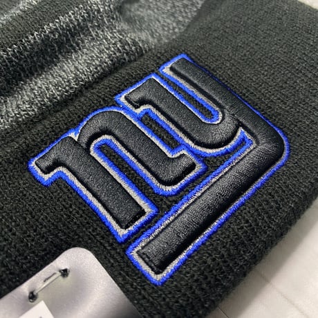 NEWERA USA ニューエラ NFL ニューヨーク ジャイアンツ NY Giantsポンポン付き ニット帽 黒