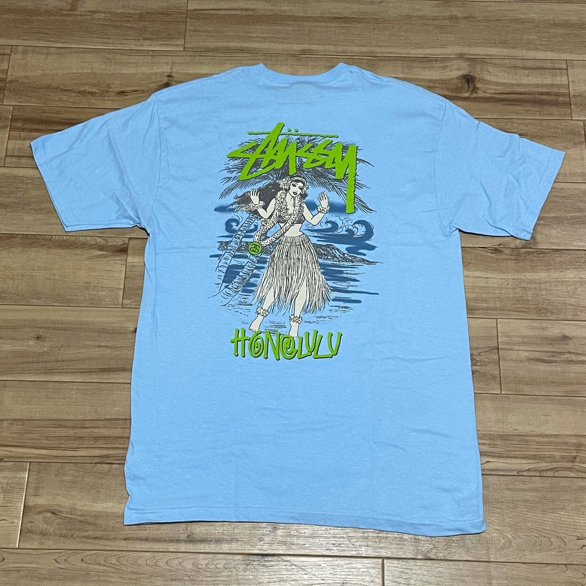 M】ハワイ限定 Stussy ステューシー 半袖 Honolulu ホノルル Tシャツ