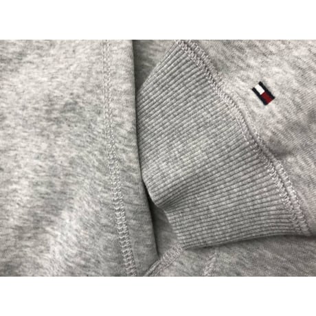 TOMMY HILFIGERトミーヒルフィガー BROOK プルオーバー パーカー 刺繍ロゴ グレー