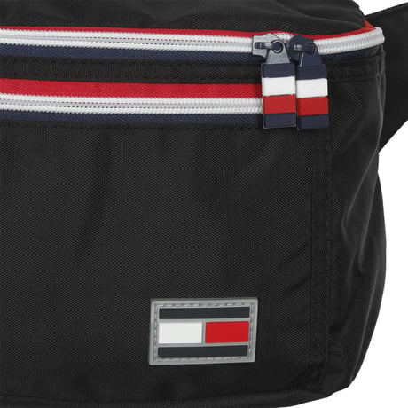 TOMMY HILFIGER クロスボディ 斜め掛け ボディバッグ ウェストバッグ 黒 citytrek