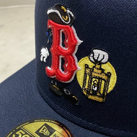 海外限定 NEWERA ニューエラ 59FIFTY Aフレーム Redsox ボストン レッドソックス Cartoon キャップ (4-11)