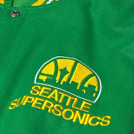 USA限定 JHデザイン NBA シアトル スーパーソニックス Supersonics リバーシブル スタジャン