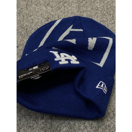 NEWERA ニューエラ LA ロサンゼルス Dodgers ドジャース ニット帽 ドジャースブルー MLB メジャーリーグ