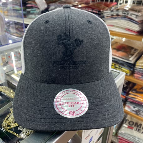 Mitchell&Ness ミッチェル&ネス NBA バックス Bucks 1968 メッシュ ストラップバックキャップ