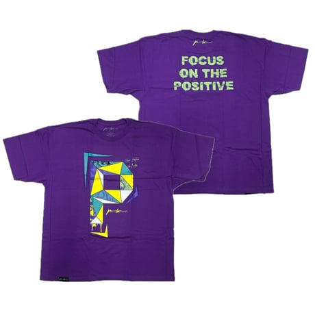 LA発 Positive Wear Clothing ポジティブウェア クロージング Rubic Splash Tシャツ (PWT36purp)
