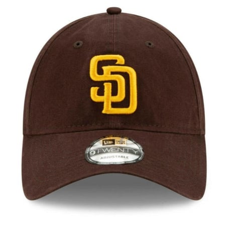 9Twenty ニューエラ NEWERA サンディエゴ パドレス MLB ストラップバックキャップ 茶色