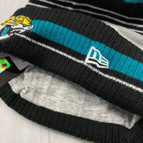 NEWERA USA ニューエラ NFL ジャクソンビル ジャガーズ Jaguars 公式 ポンポン付き ニット帽