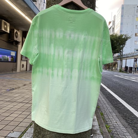 TOMMY JEANS トミージーンズ  半袖 タイダイ Tシャツ 刺繍ロゴ ライトグリーン (st1)