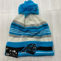 NEWERA USA ニューエラ NFL カロライナ パンサーズ Panthers 公式 ポンポン付き ニット帽 (Beanie202)