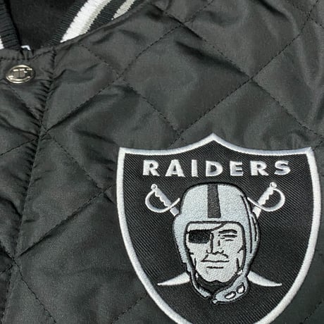 NFL公式 JHデザイン Raiders ラスベガス レイダース 限定 チャンピオンズ リバーシブル スタジャン