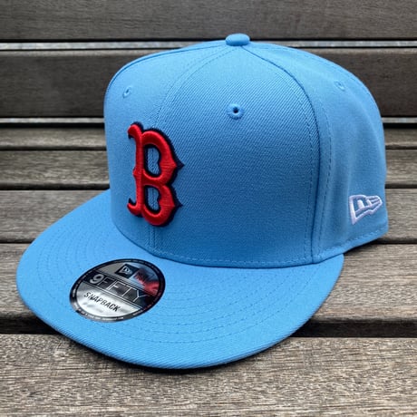 USA仕様 9FIFTY ニューエラ MLB ボストン レッドソックス Redsox スナップバックキャップ Essentials Sky Blue (950-199)