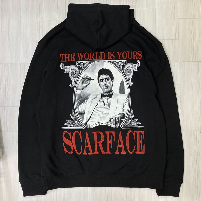 LA発 CreateX5 トニーモンタナ SCARFACE グラフィック プルオーバー 