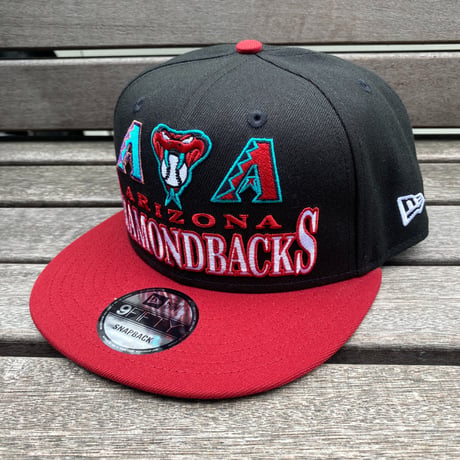 USA限定 9FIFTY ニューエラ MLB アリゾナ ダイヤモンドバックス Diamondbacks スナップバックキャップ ARCHIVE 黒 (950-227)