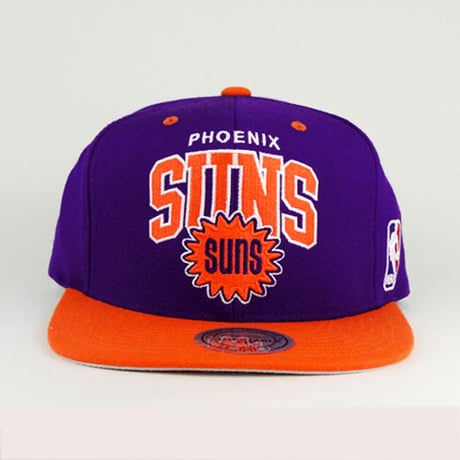 Mitchell&Ness ミッチェル&ネス NBA フェニックス Suns サンズ 紫×オレンジ USA正規品 スナップバック キャップ サイズ調節可 バスケット
