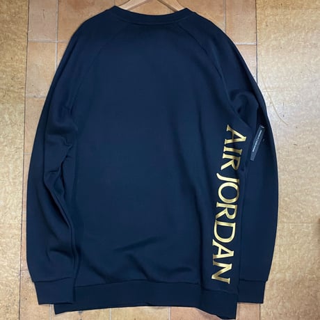 USAモデル NIKE ナイキ JORDAN ジョーダン Classic  クルーネックトレーナー 黒 ゴールド