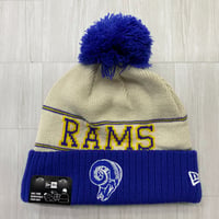 NEWERA ニューエラ NFL 公式 ニット帽 LA Rams ロサンゼルス ラムズ Historic Pom (Beanie176)