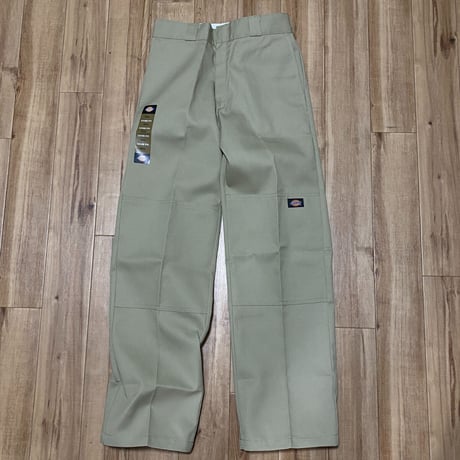 本場USAモデル Dickies ディッキーズ LOOSE FIT ダブルニー カーキ 極太モデル 85283 (JNS93)