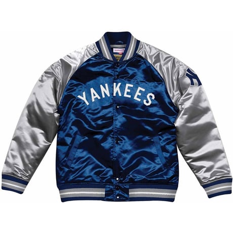 Mitchell&Ness ミッチェル&ネス  NY ニューヨーク yankees ヤンキース サテン スタジアムジャンパー MLB スタジャン