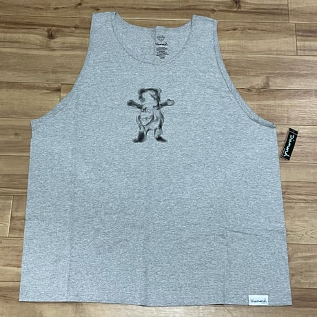 【3XL】米国製 ダイヤモンドサプライ Diamond Supply Co タンクトップ GRIZZLY グリズリー Smoke