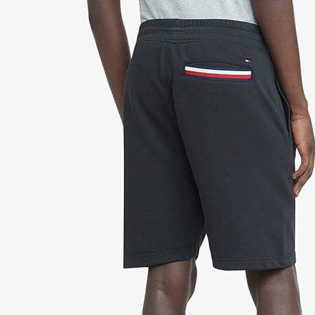 TOMMY HILFIGER USA トミーヒルフィガー 薄手 スウェット ショートパンツ 黒