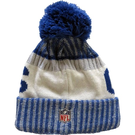 NEWERA ニューエラ COLTS インディアナポリス コルツ 公式 ニットキャップ ニット帽 フリース NFL アメフト ポンポン