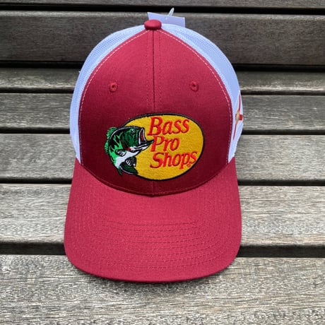 限定USA州旗パッチ Bass Pro Shops バスプロショップス 刺繍ロゴ フロリダ FL メッシュキャップ (Bps52)