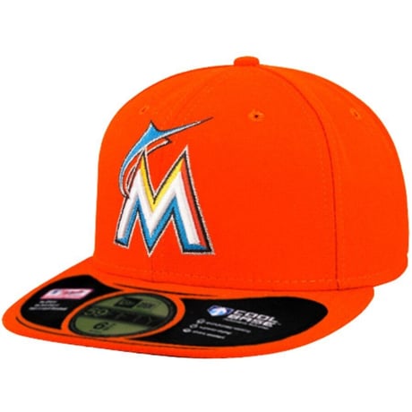 レア 旧モデル 59FIFTY ニューエラ Newera マイアミ マーリンズ Marlins 公式 road (11-2)