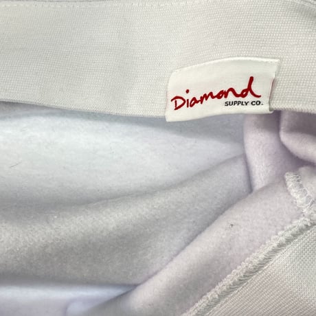 Diamond Supply ダイヤモンドサプライ YACHT CREST クルーネック スウェット トレーナー ピスタグ付き  白