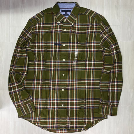 USA規格 トミーヒルフィガー TOMMY HILFIGER クラシック タータンチェック シャツ (R4F-21)