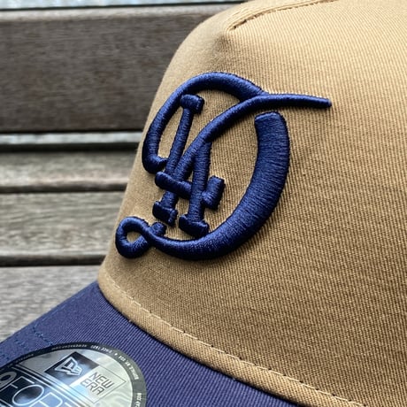海外限定 Newera ニューエラ 9Forty A-Frame Aフレーム LA Dodgers ドジャース 茶/紺 シティコネクト (940-55)