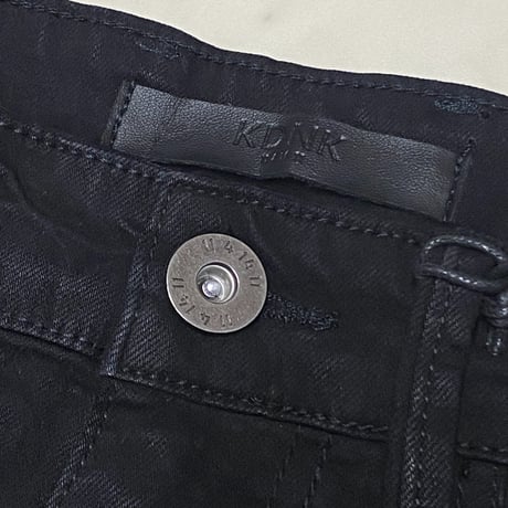 海外限定 KDNK ディーケーエヌケー Obsidian Stacked Skinny Flare スタックド スキニーカーゴ フレア ジーンス (JNS57)