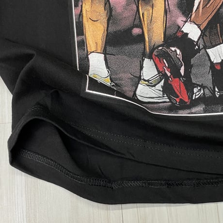 LA発 LEGENDARY アンダーグラウンド グラフィック ヘビーウェイト Tシャツ 黒 MANBA (GTS76)