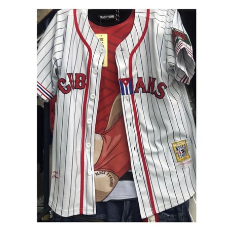NEGRO LEAGUE ニューヨーク キューバンズ CUBANS 公式 BBシャツ #17 ユニフォーム ピンストライプ