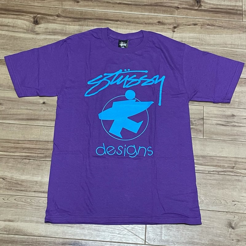 Stussy ステューシーSurfDesigns サーフデザイン 半袖 Tシャツ 紫