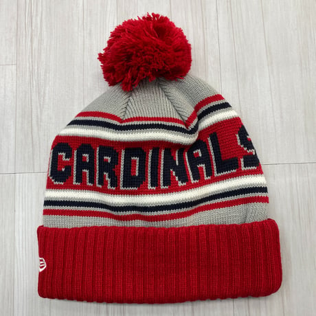 NEWERA ニューエラ MLB セントルイス カージナルス Cardinals ニット帽 ポンポン付 ニットキャップ