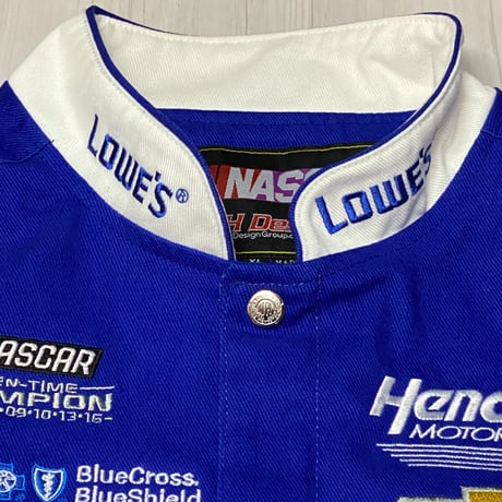 NASCAR ナスカー JHデザイン Lowe's ロウズ レーシングジャケット Jimmie.J ジミージョンソン