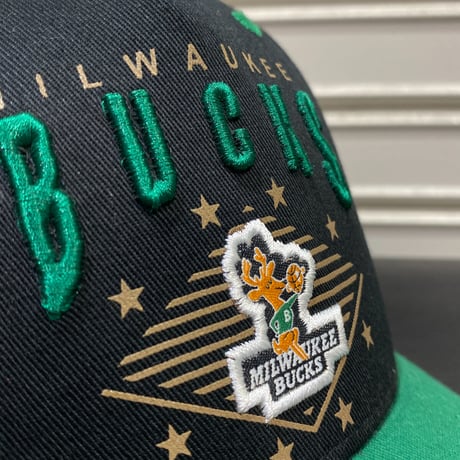 Mitchell&Ness ミッチェル&ネス NBA ミルウォーキーバックス Bucks スナップバックキャップ