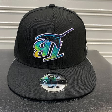 USA限定 Newera ニューエラ 9FIFTY アップサイドダウンロゴ スナップバック MLB  レイズ