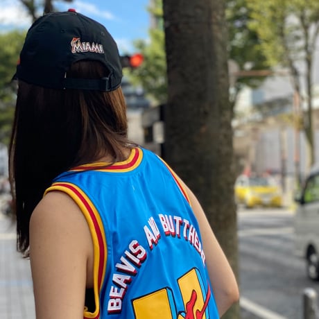 USA限定 Headgear Classics ビーバス＆バットヘッド MTVアニメ バスケジャージー  (HGC47)