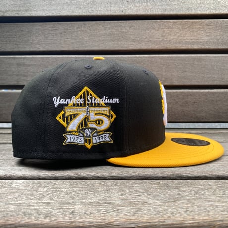 海外限定 9FIFTY ニューエラ NY Yankees ヤンキース スナップバックキャップ 炎 イエローフレイム 75周年記念 (950-250)