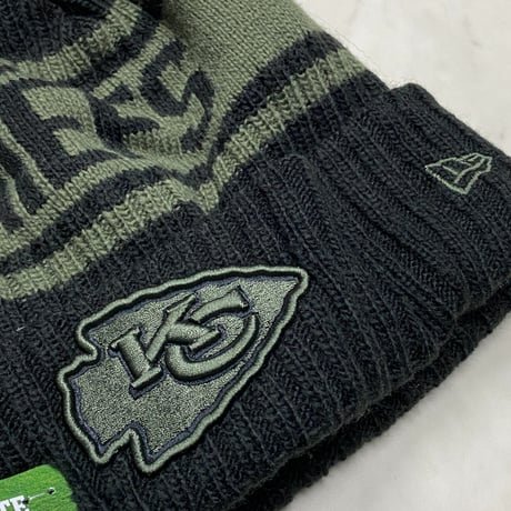 限定Salute to Service ニューエラ NEWERA ポンポン ニット帽 NFL カンザスシティ チーフス Chiefs
