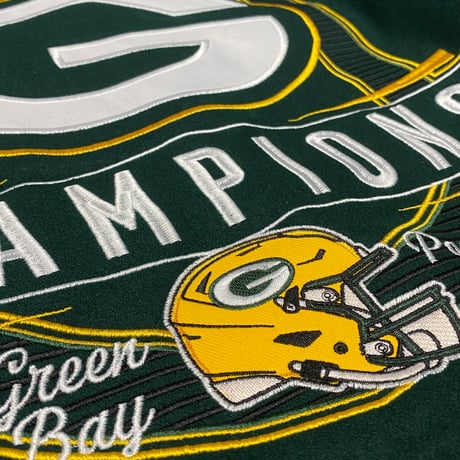 海外限定 NFL JHデザイン GB Packers グリーンベイ パッカーズ チャンピオンズ リバーシブル スタジャン
