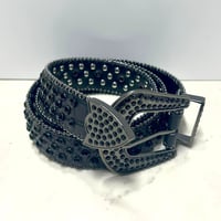 ラインストーン ブリンブリン ベルト Bling Bling Rhinestone Belt 黒 (BELT22)