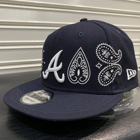 USA限定 Newera ニューエラ 9FIFTY ペイズリー スナップバック MLB アトランタブレーブス Braves