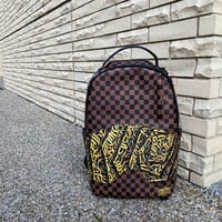 特別限定コラボ SPRAYGROUND スプレイグラウンド DIAA ALLAM ディアアラム アラビア書道 バックパック 茶 (BKPK75)